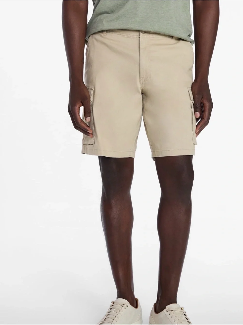 NWT George Men’s Cargo Shorts Size 40 Khaki Tan 10” Inseam